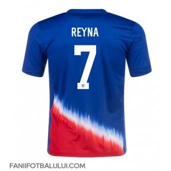 Statele Unite Giovanni Reyna #7 Tricou Fotbal Replică Copa America 2024 Barbati Deplasare